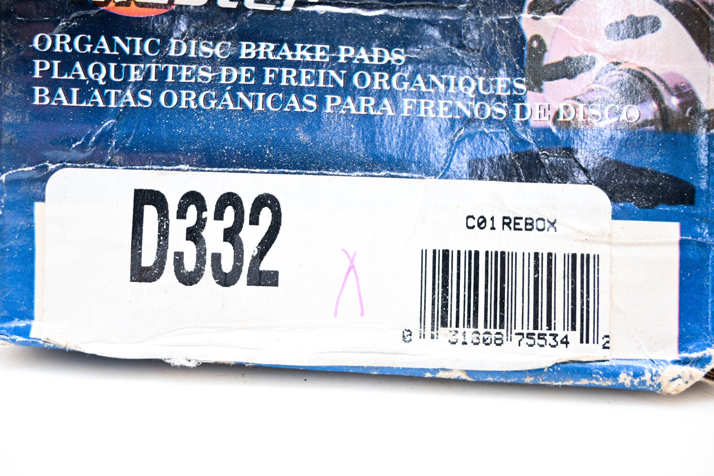 Parts Master D332 Organic Brake Pad Qty 4 NOS