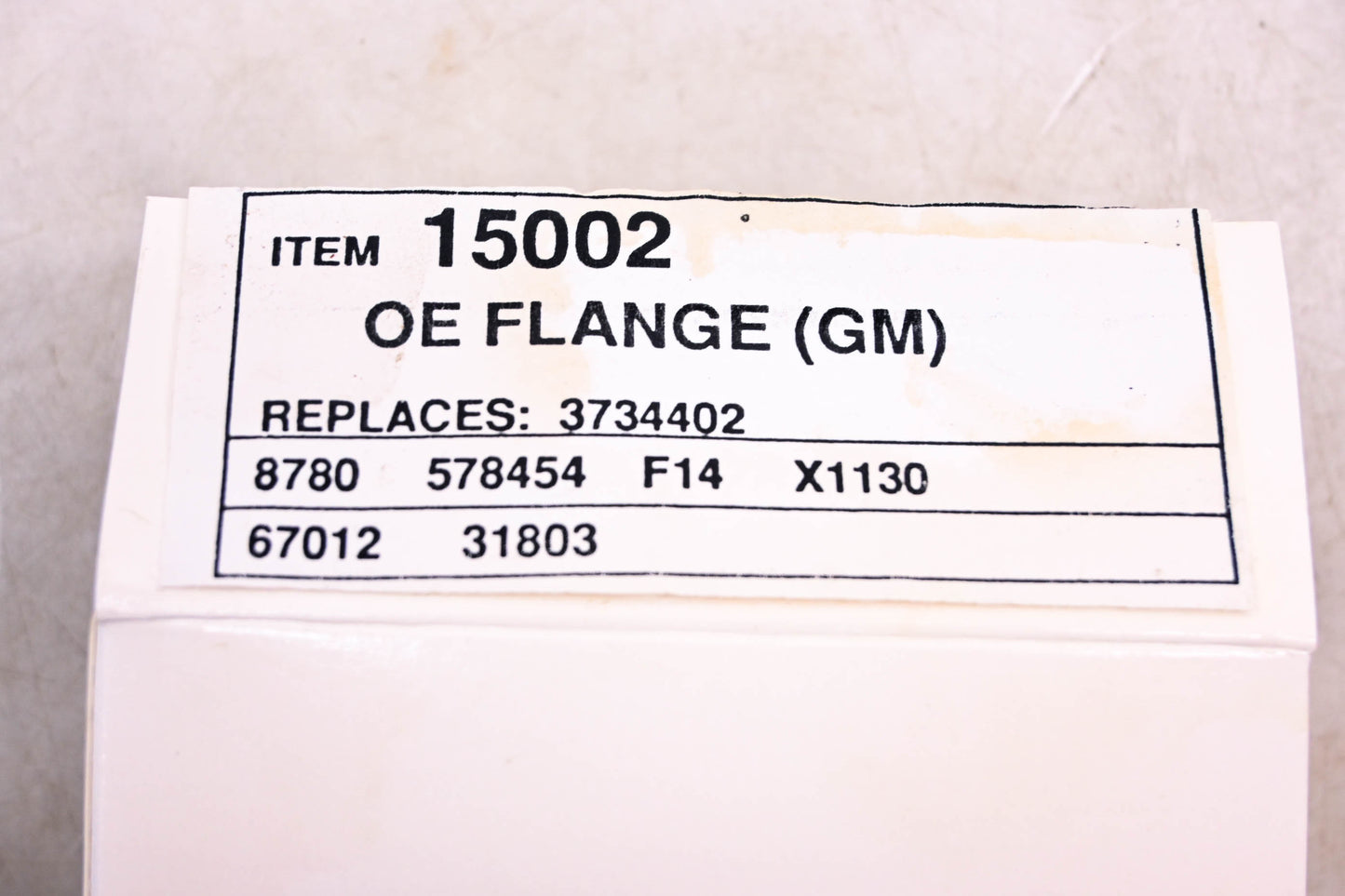 GM 15002, 3734402, 578454 Flange NOS