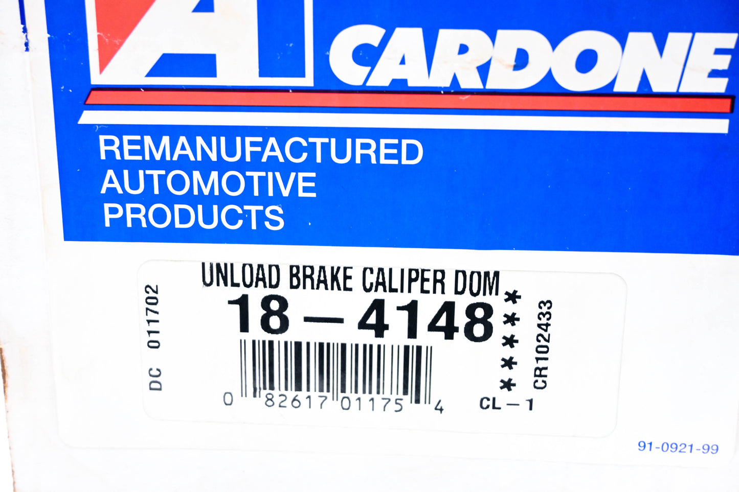 Cardone 18-4148 Brake Caliper NOS
