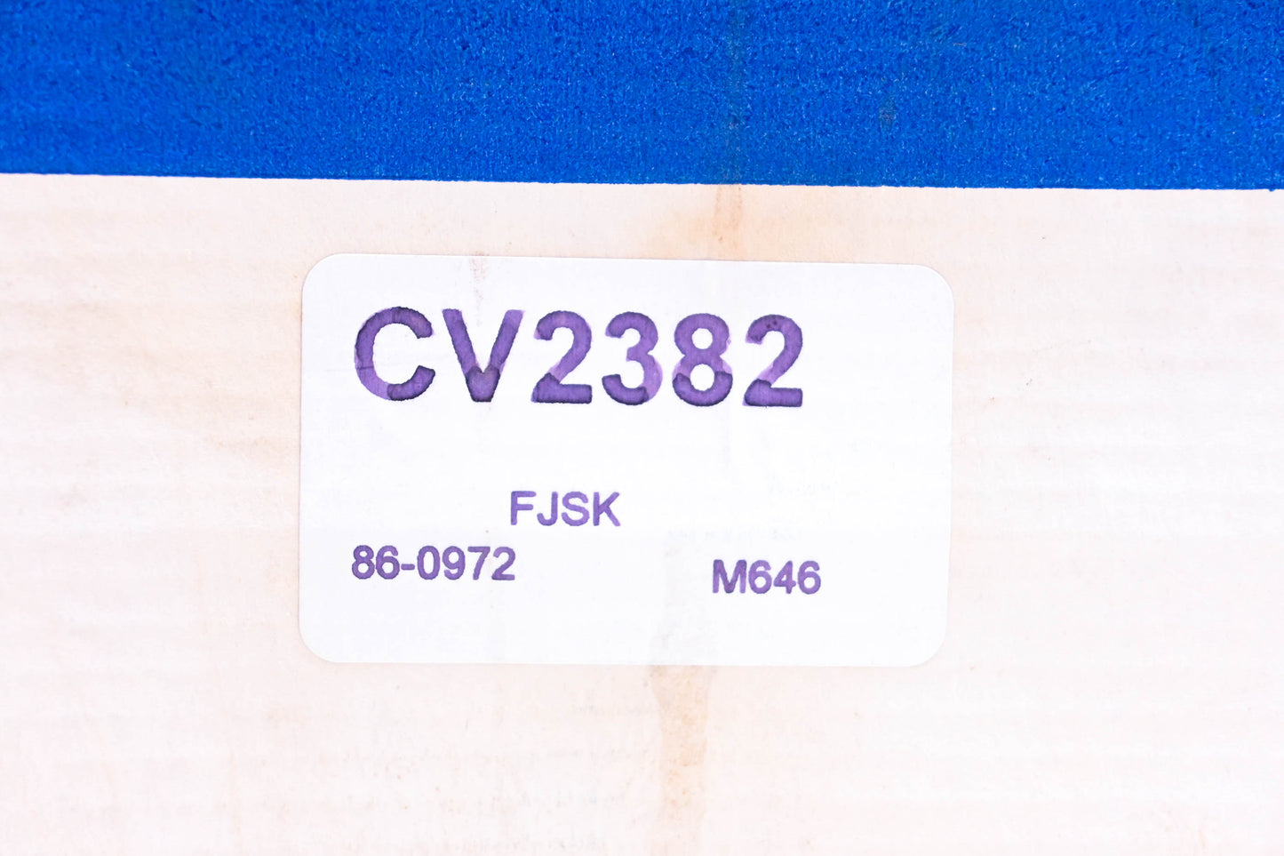 Constant Velocity Products CV2382, 86-0972 CV Joint Boot Kit NOS