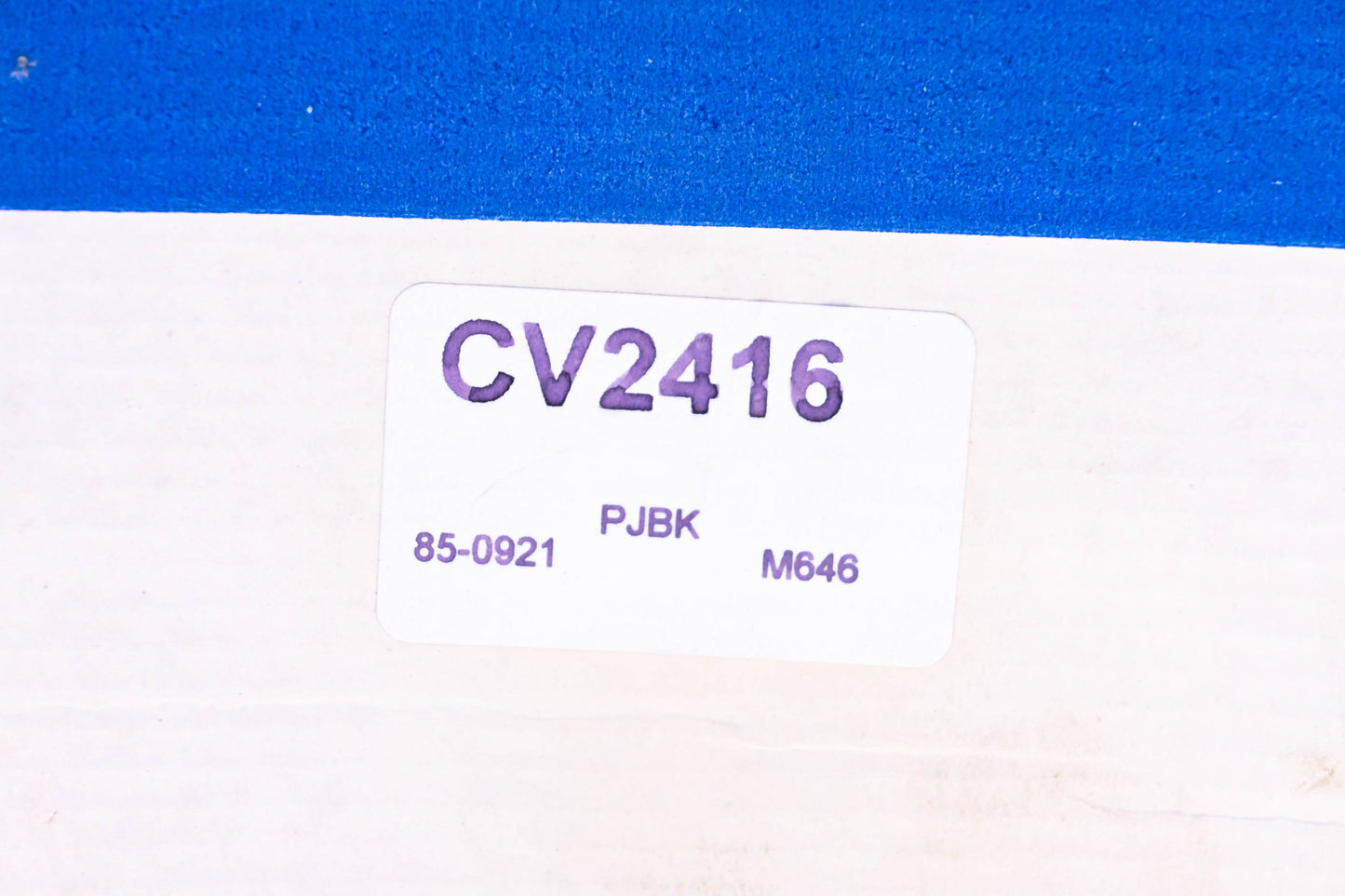 Constant Velocity Products CV2416, 85-0921 CV Joint Boot Kit NOS