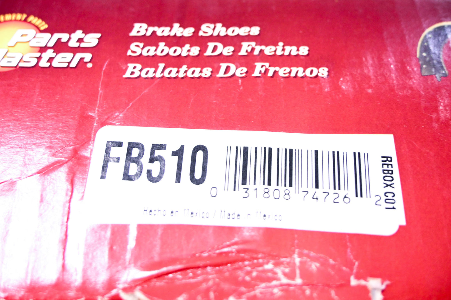 Parts Master FB510 Brake Shoes Kit NOS