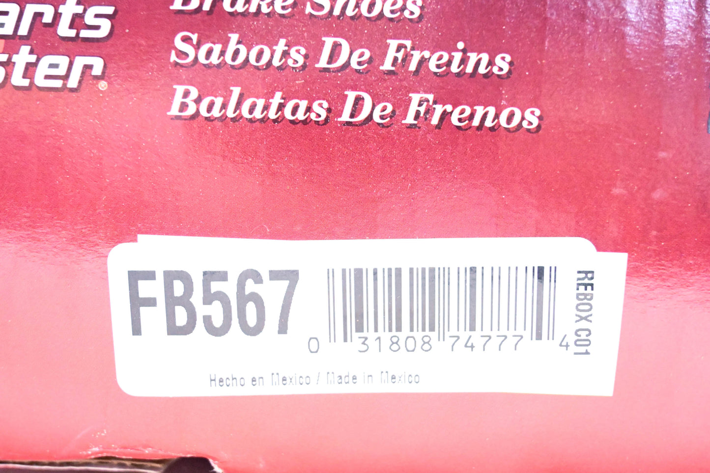 Parts Master FB567 Brake Shoes Kit NOS