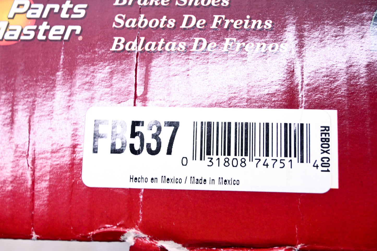 Parts Master FB537 Brake Shoes Kit NOS