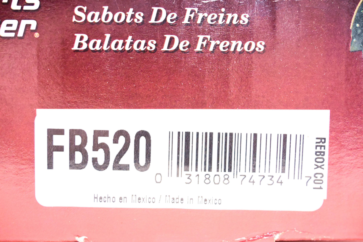 Parts Master FB520 Brake Shoes Kit NOS