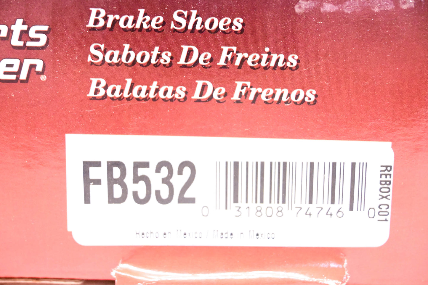 Parts Master FB532 Brake Shoes Kit NOS