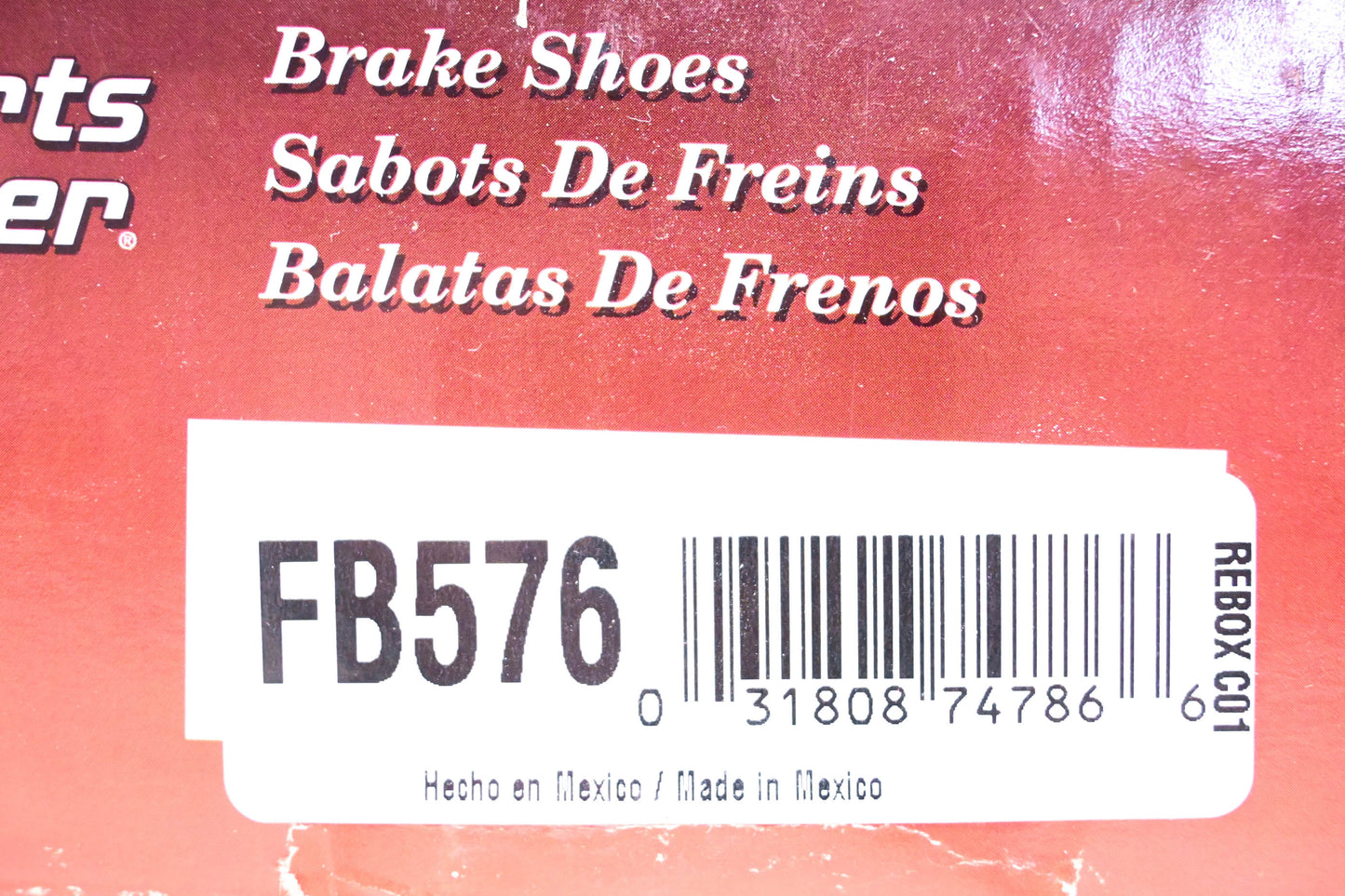Parts Master FB576 Brake Shoes Kit NOS