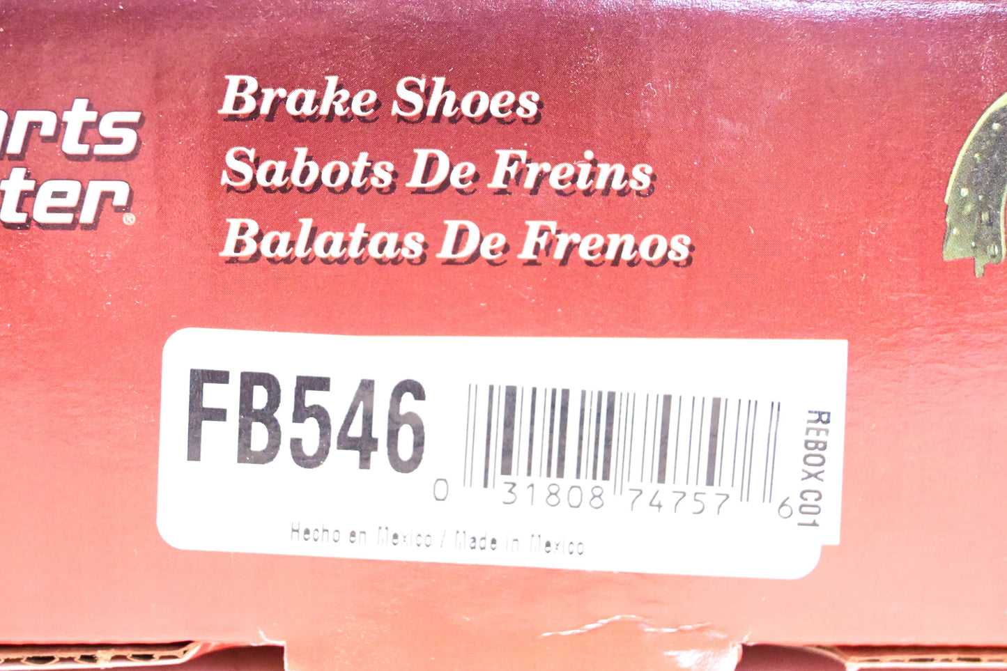 Parts Master FB546 Brake Shoes Kit NOS