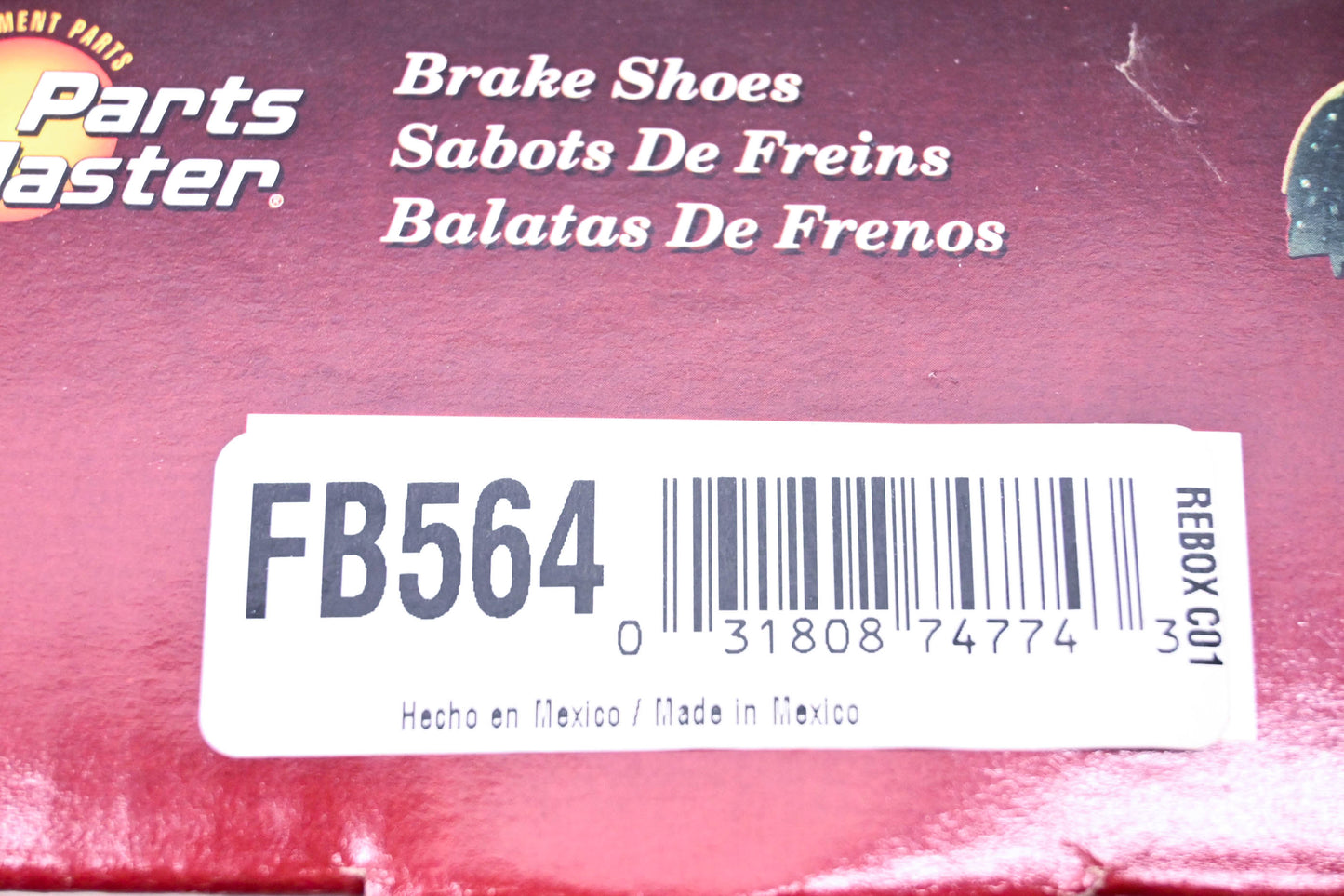 Parts Master FB564 Brake Shoes Kit NOS