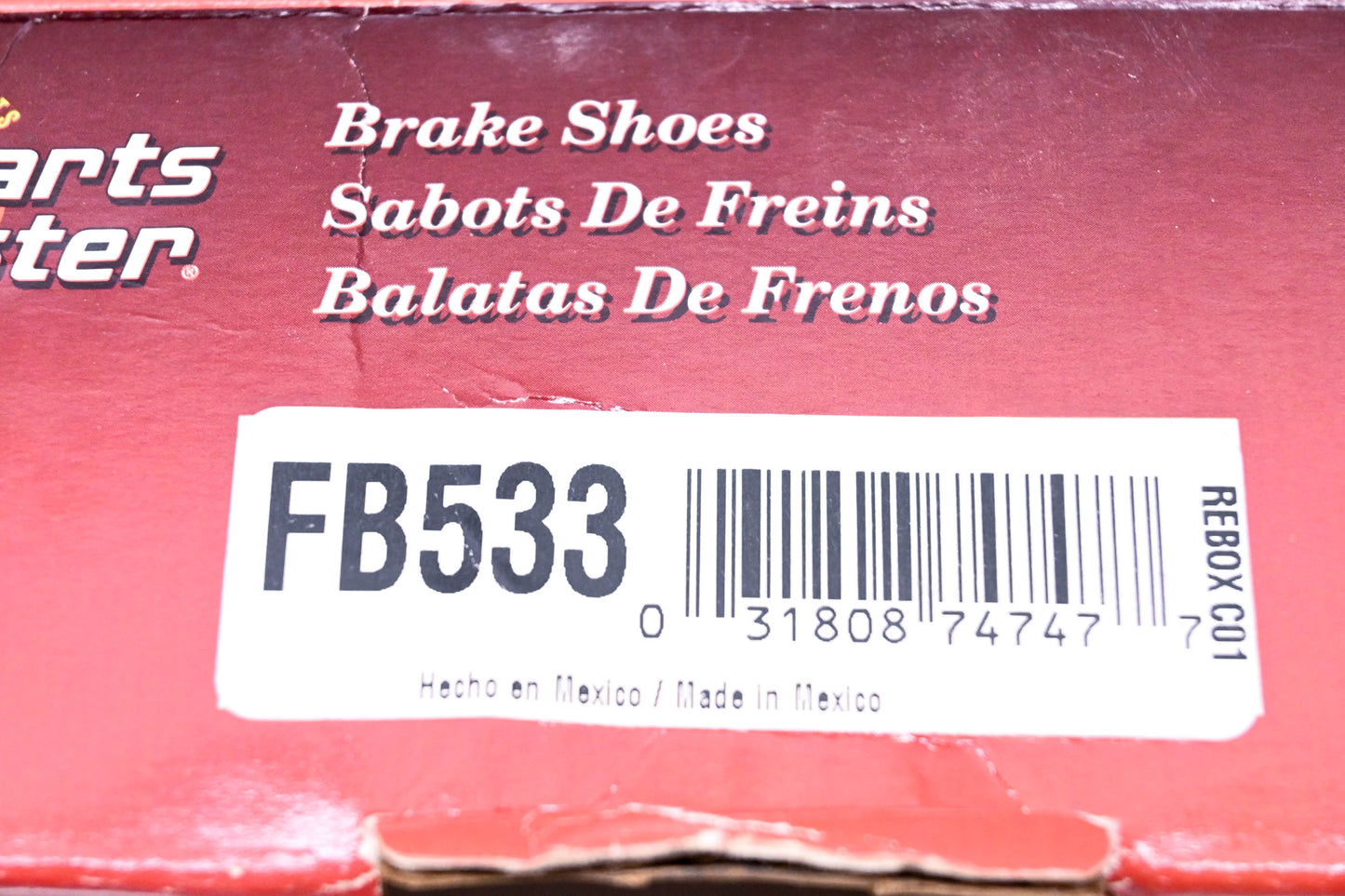 Parts Master FB533 Brake Shoes Kit NOS