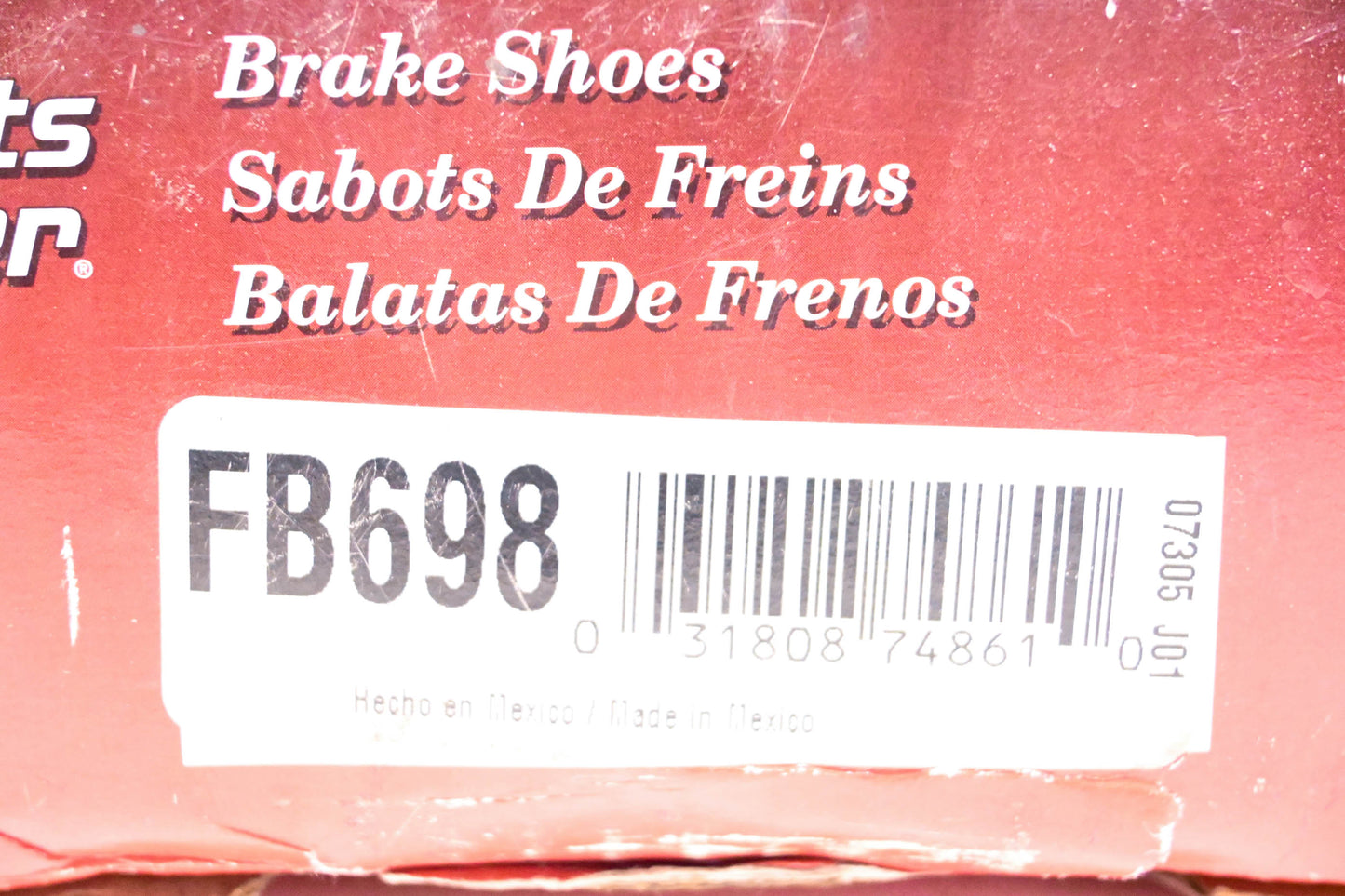 Parts Master FB698 Brake Shoes Kit NOS