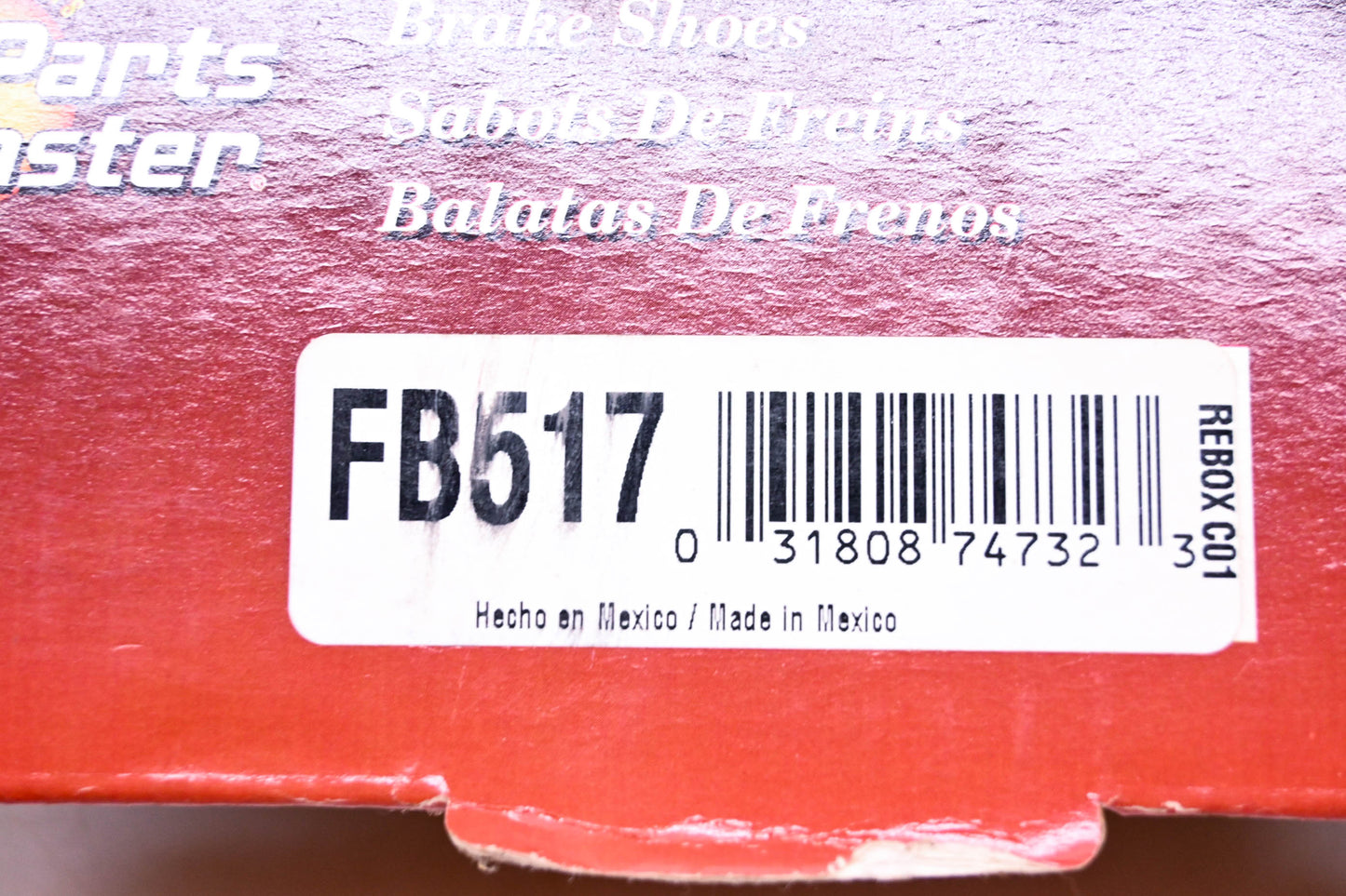 Parts Master FB517 Brake Shoes Kit NOS