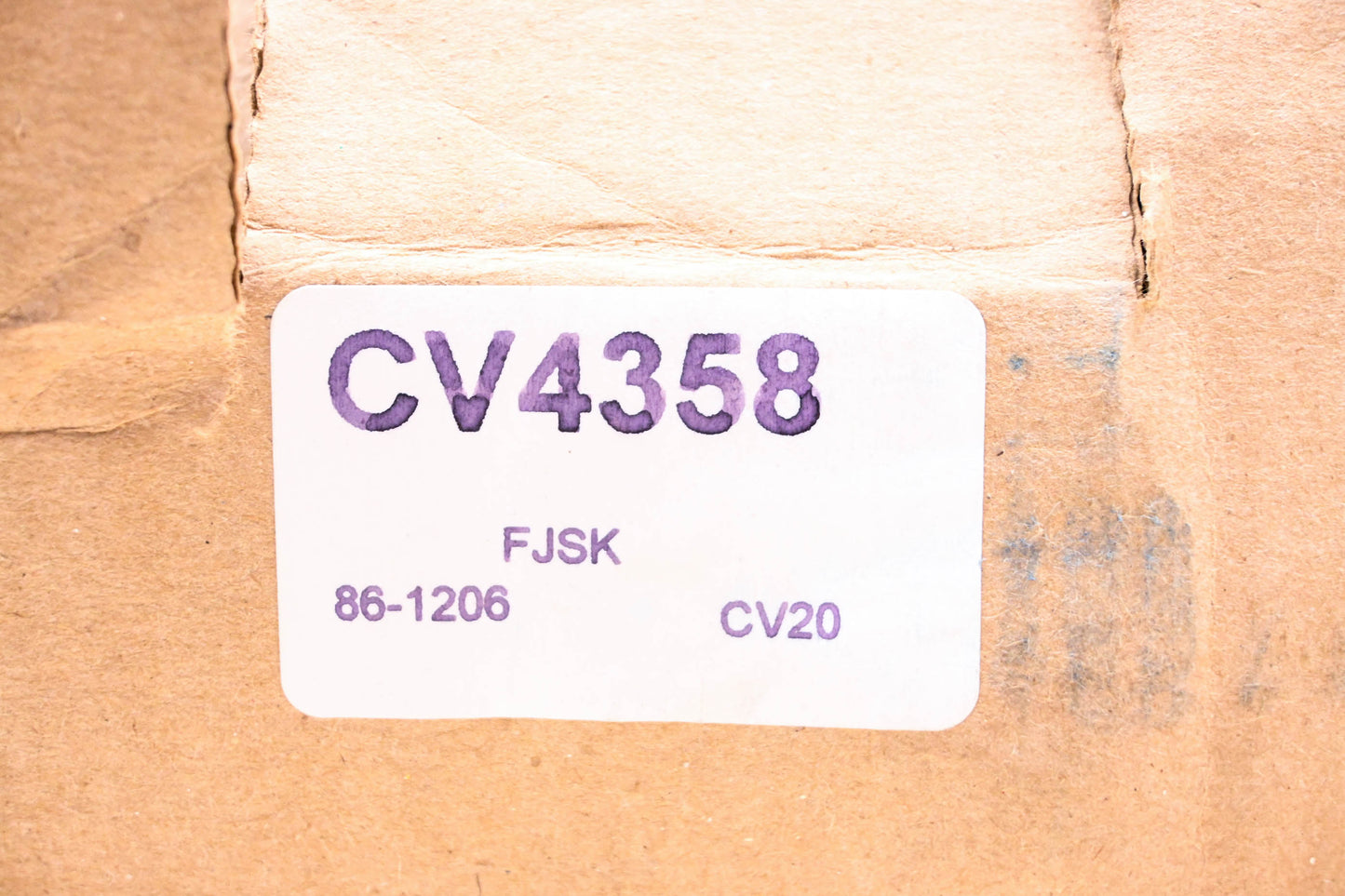 Constant Velocity Products CV4358, 86-1206 CV Joint Boot Kit NOS