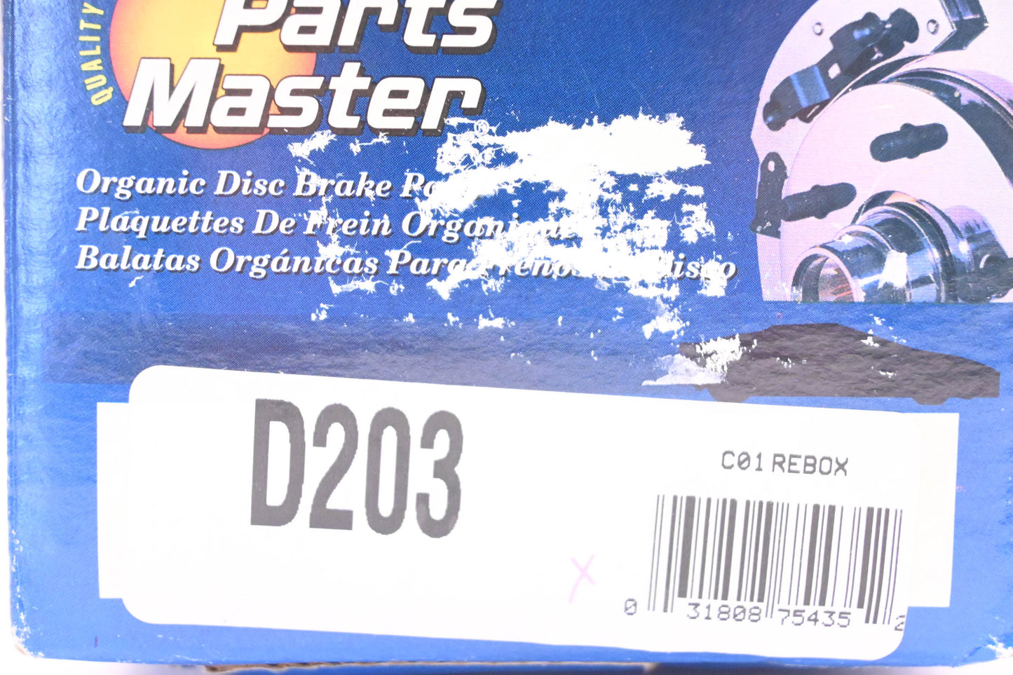 Parts Master D203 Brake Pad Kit NOS