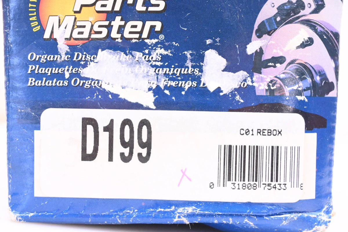 Parts Master D199 Brake Pad Kit NOS