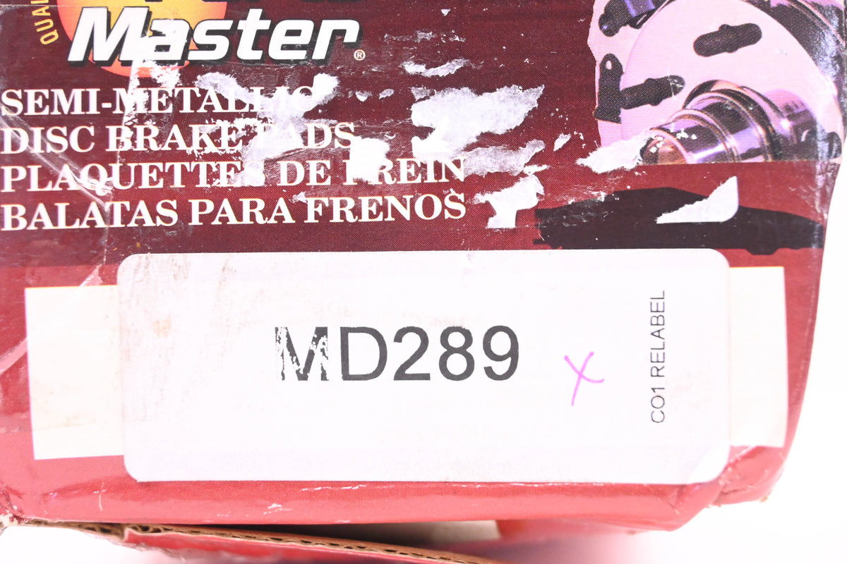 Parts Master MD289 Brake Pad Kit NOS
