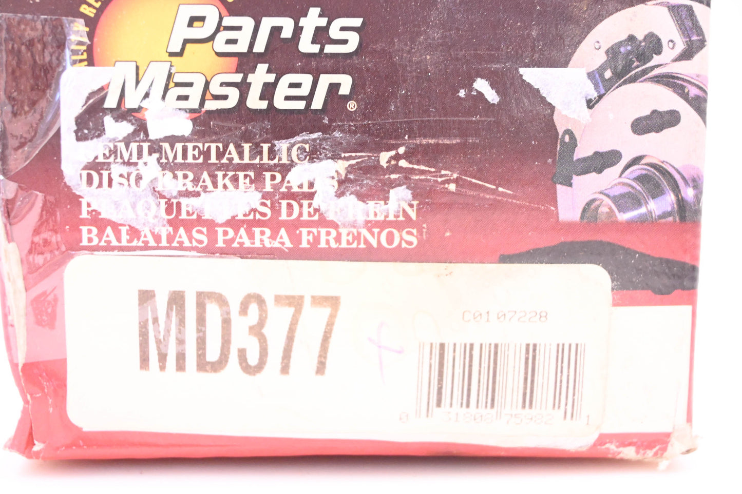 Parts Master MD377 Brake Pad Kit NOS