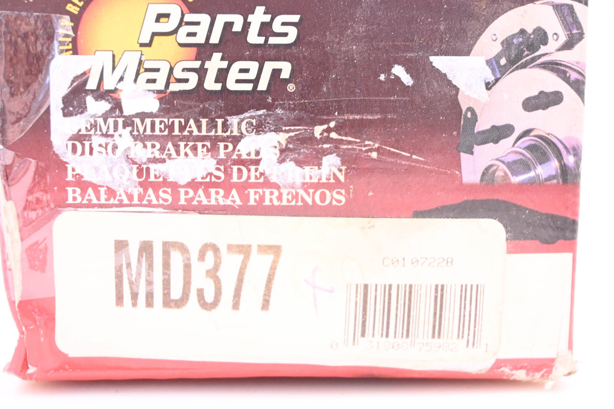 Parts Master MD377 Brake Pad Kit NOS