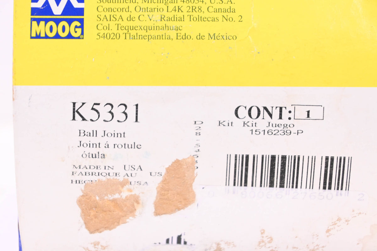 Moog K5331, 1516239-P Ball Joint Assembly NOS
