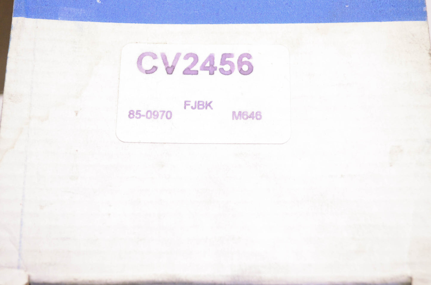 Constant Velocity Products CV2456, 85-0970 CV Joint Boot Kit NOS