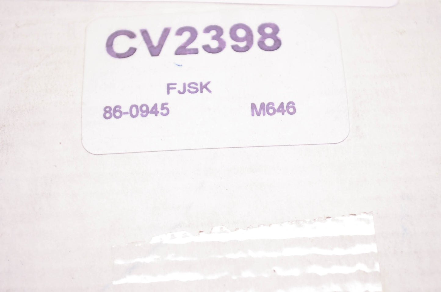 Constant Velocity Products CV2398, 86-0945 CV Joint Boot Kit NOS