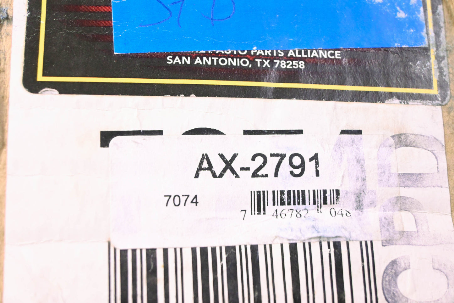 Parts Master AX-2791, 7074 CV Shaft Assembly NOS