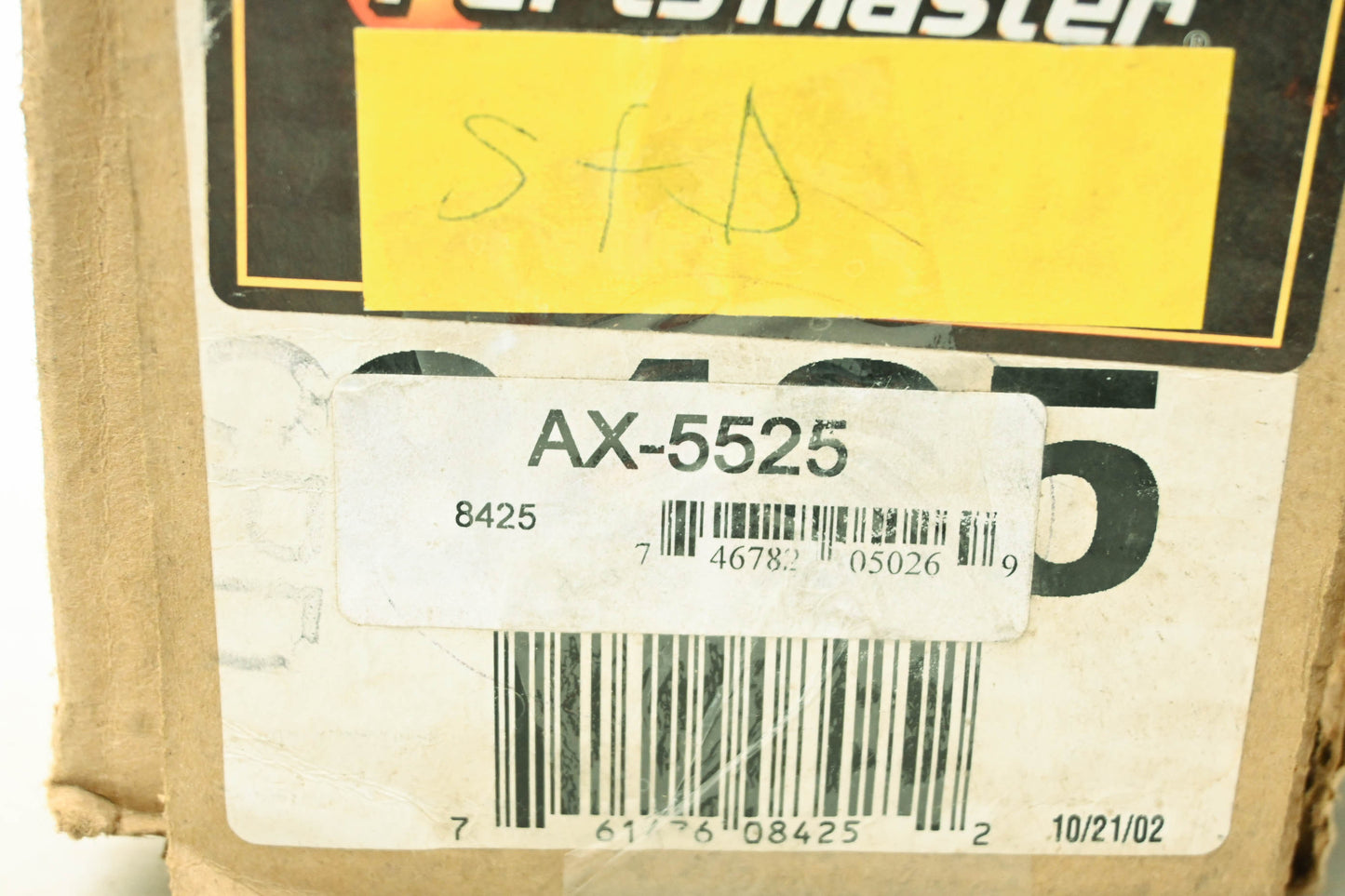 Parts Master AX-5525, 8425 CV Shaft Assembly NOS