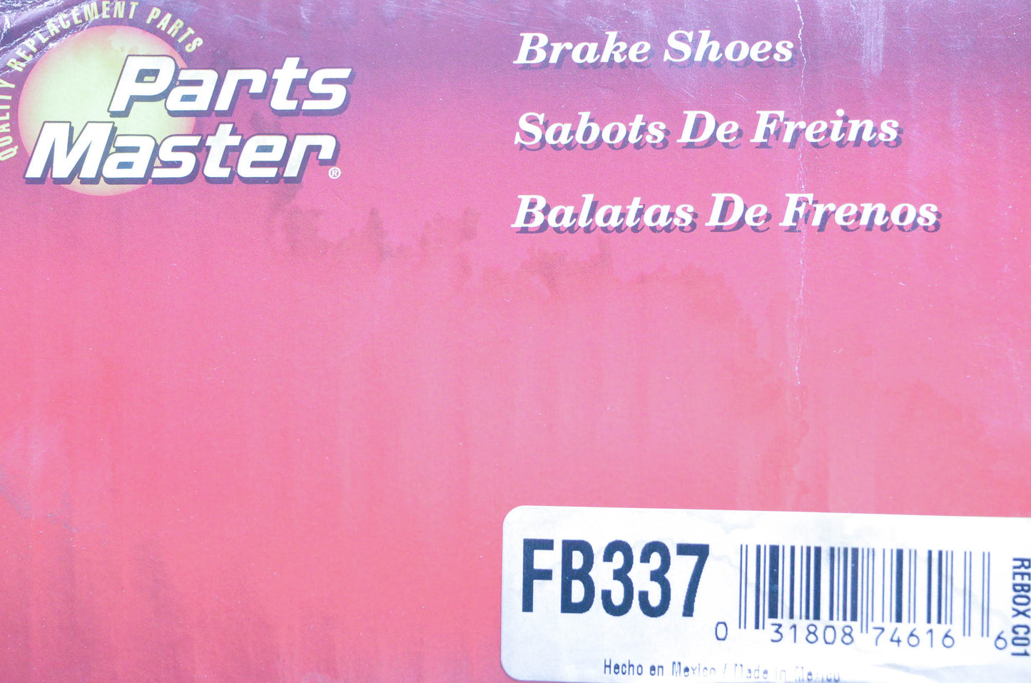 Parts Master FB337 Non Asbestos Brake Shoe Kit NOS