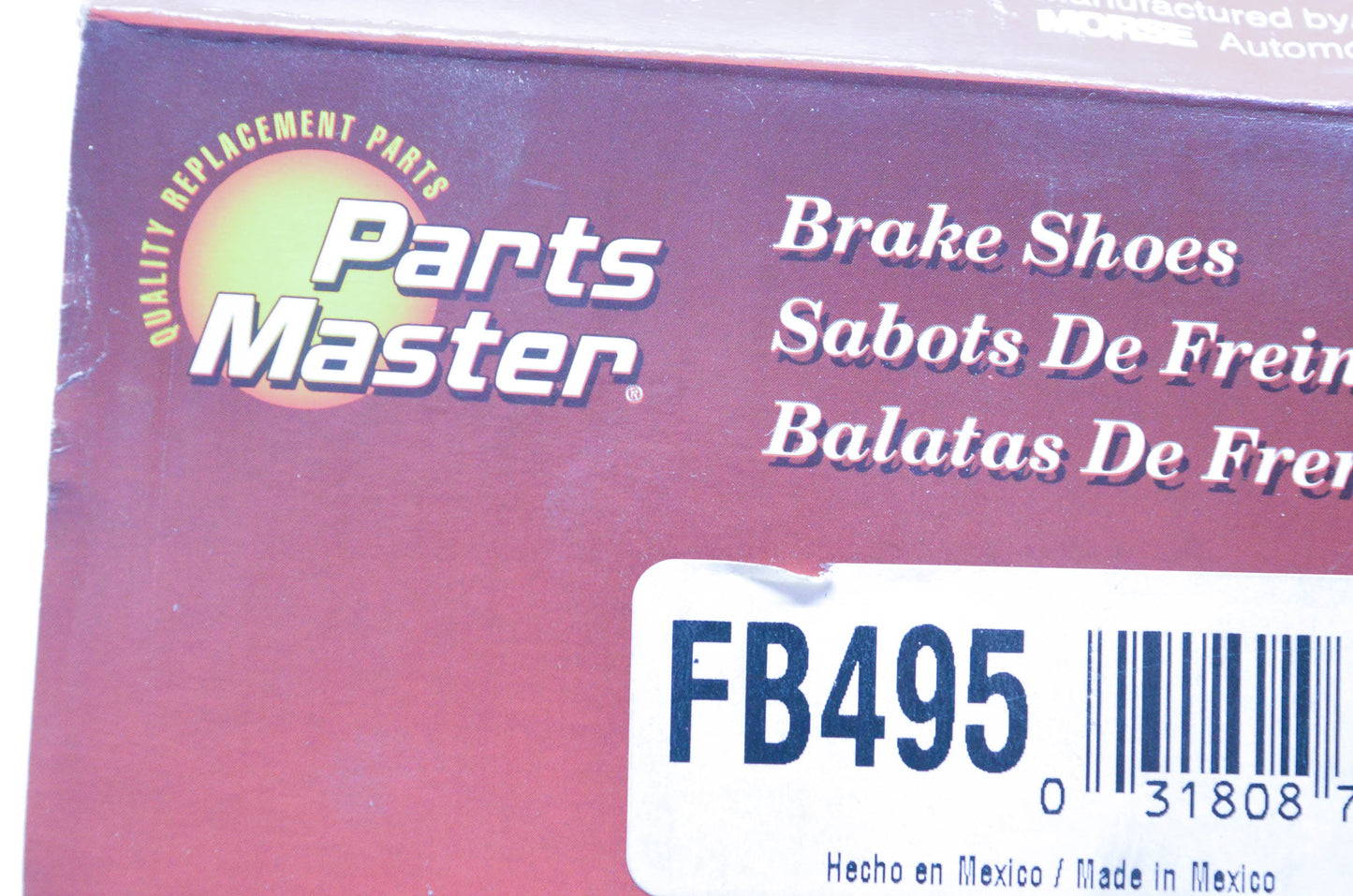 Parts Master FB495 Non Asbestos Brake Shoe Kit NOS
