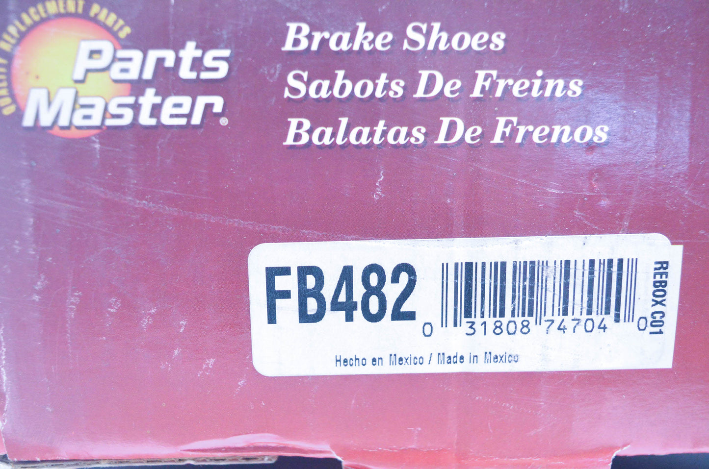 Parts Master FB482 Non Asbestos Brake Shoe Kit NOS