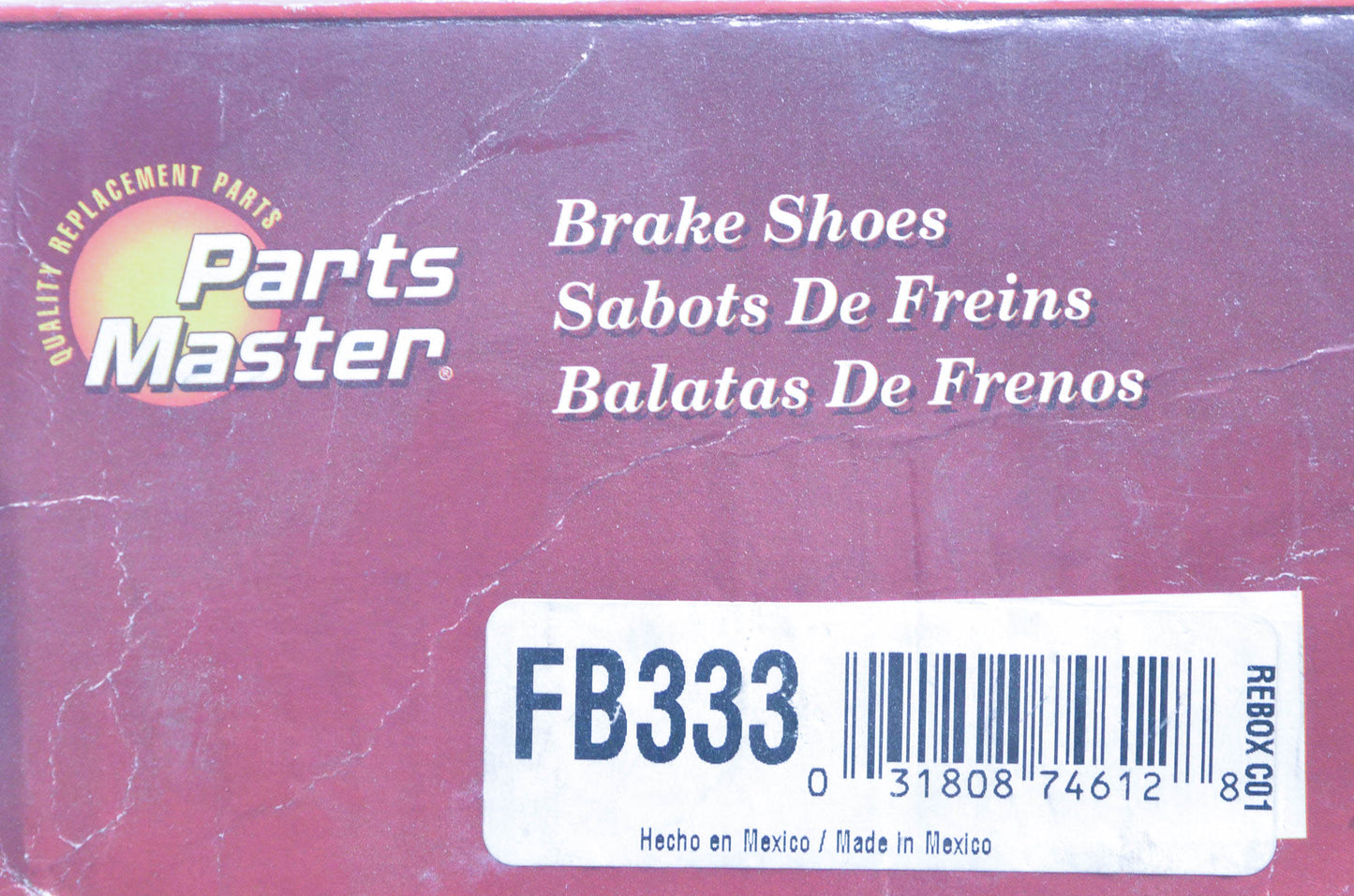 Parts Master FB333 Non Asbestos Brake Shoe Kit NOS