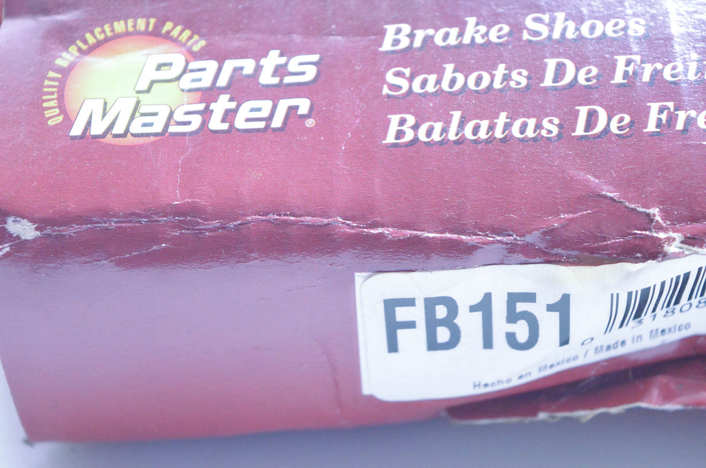 Parts Master FB151 Non Asbestos Brake Shoe Kit NOS