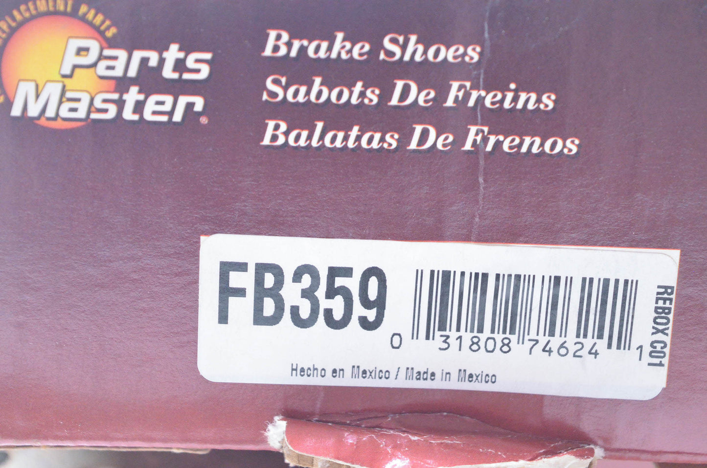 Parts Master FB359 Non Asbestos Brake Shoe Kit NOS
