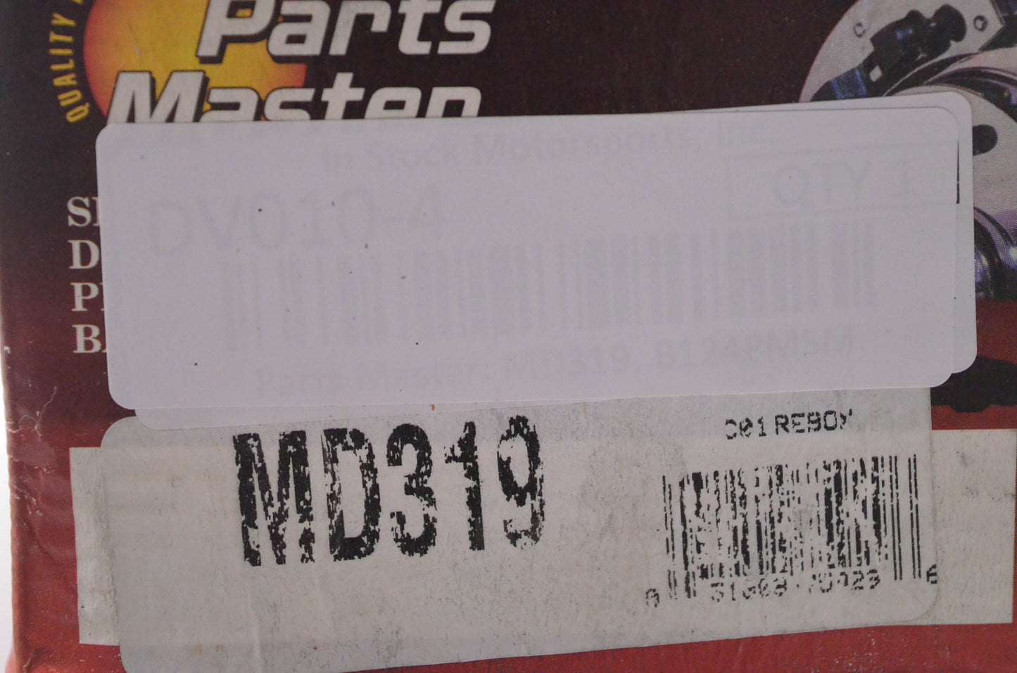 Parts Master MD319 Semi-Metallic Disc Brake Pads NOS