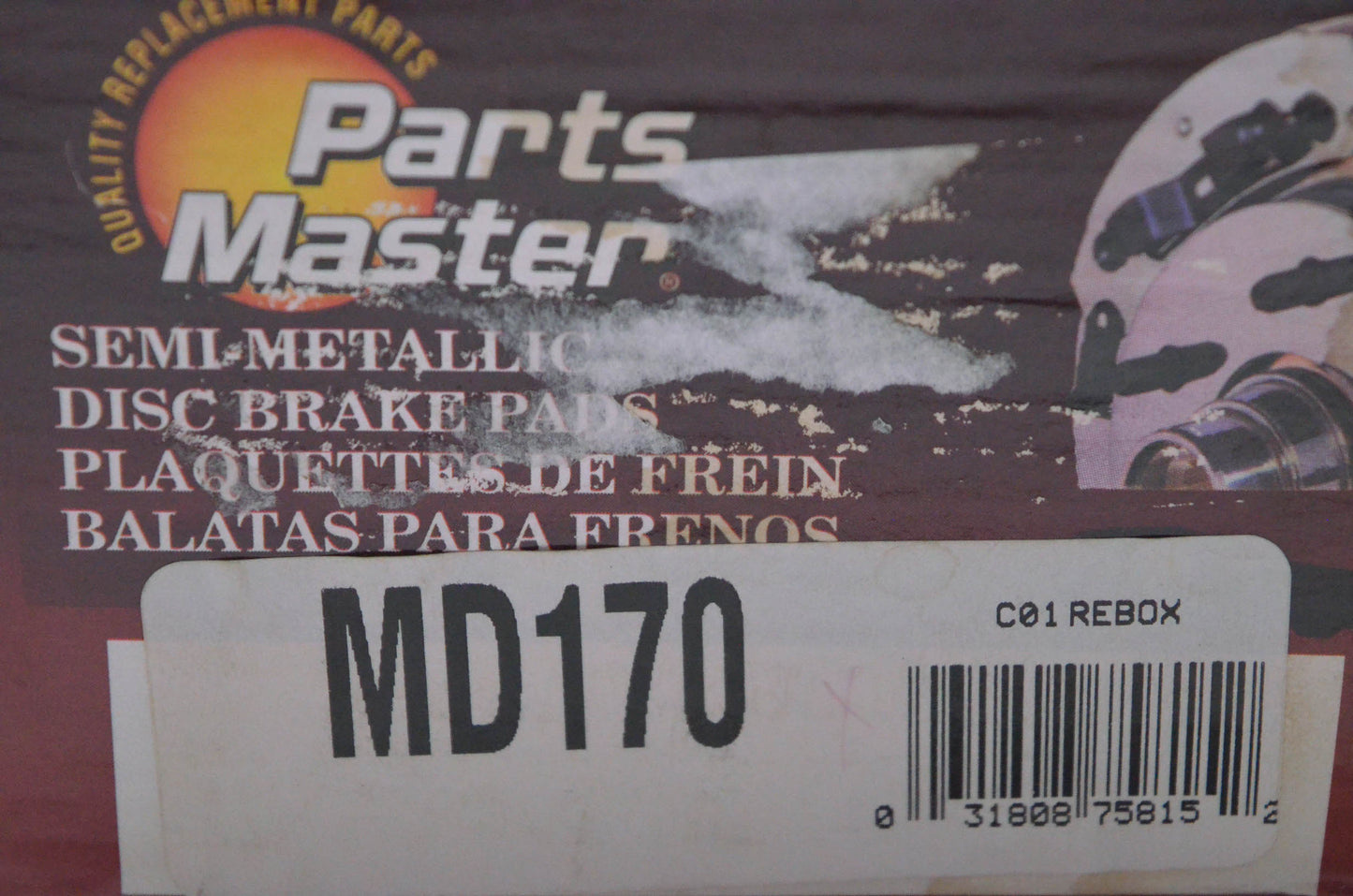 Parts Master MD170 Semi-Metallic Disc Brake Pads NOS
