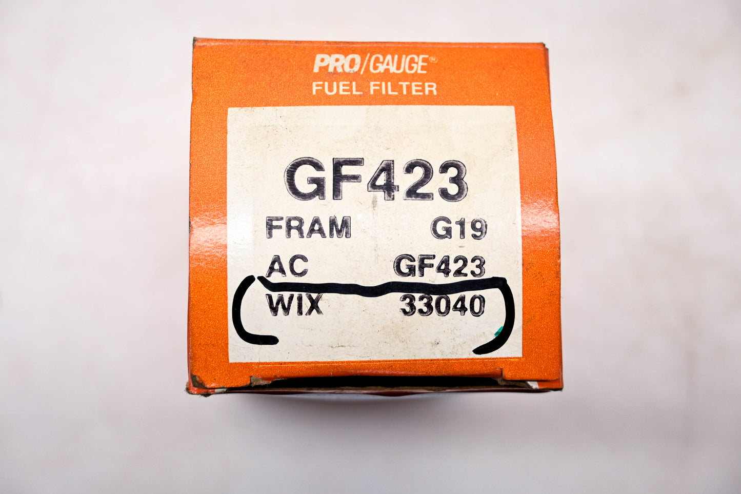 Pro Gauge GF423, 33040, G19 Fuel Filter Assembly NOS