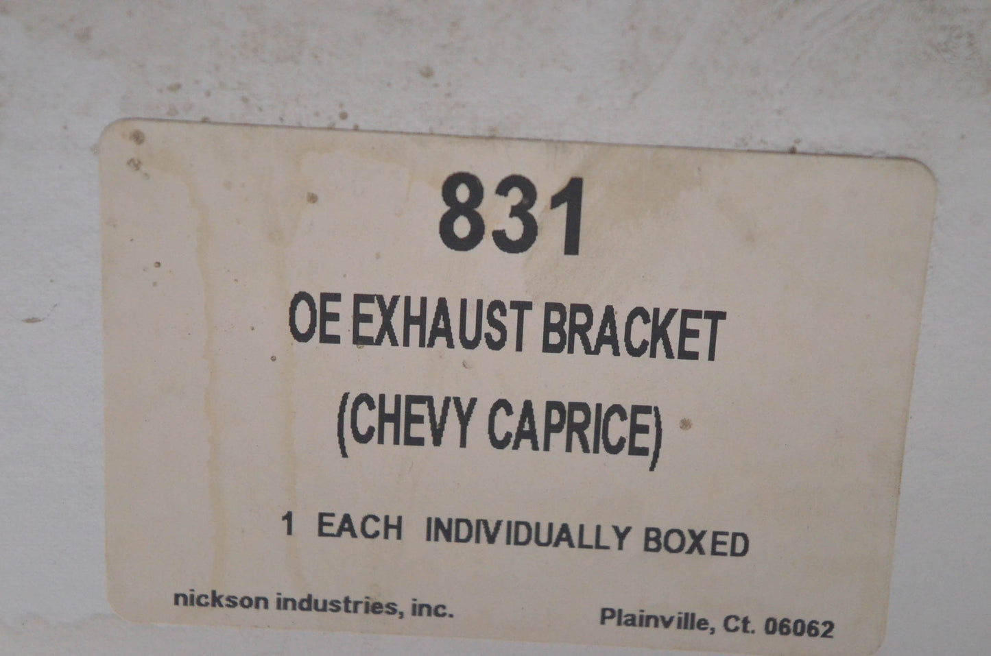 Nickson Industries 831 Exhaust Bracket NOS
