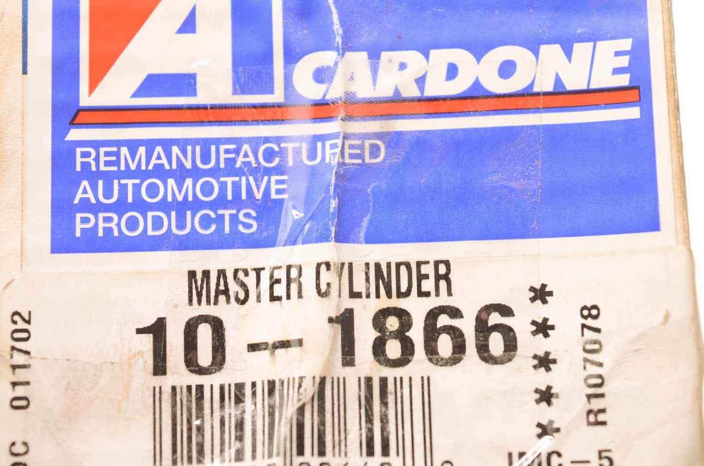 A1 Cardone 10-1866 Remanufactured Master Cylinder NOS