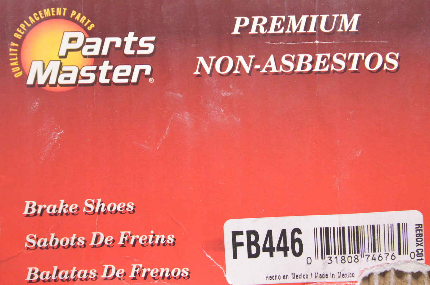 Parts Master FB446 Non-Asbestos New Brake Shoes NOS