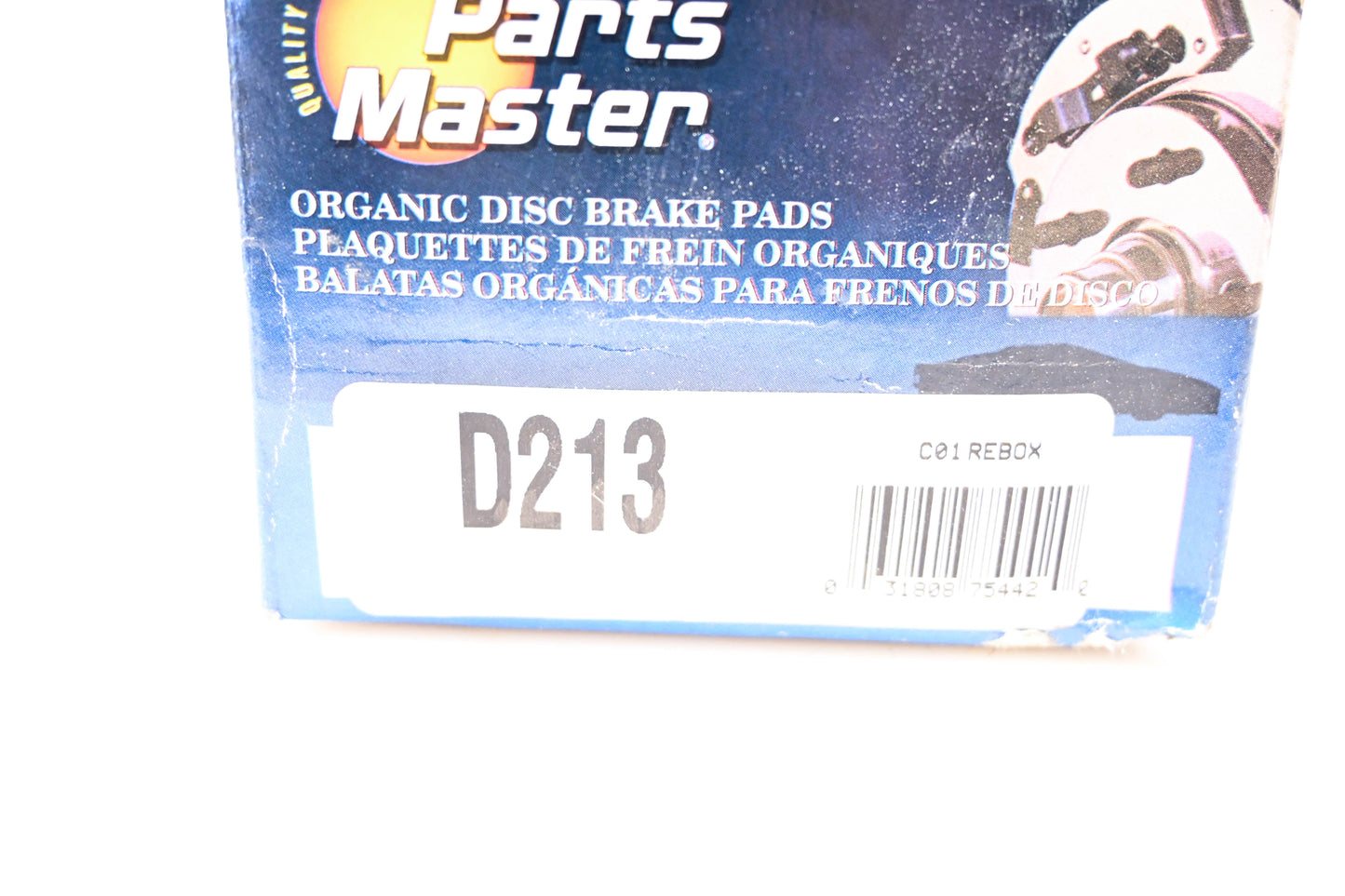 Parts Master D213 Organic Disc Brake Pad Kit NOS