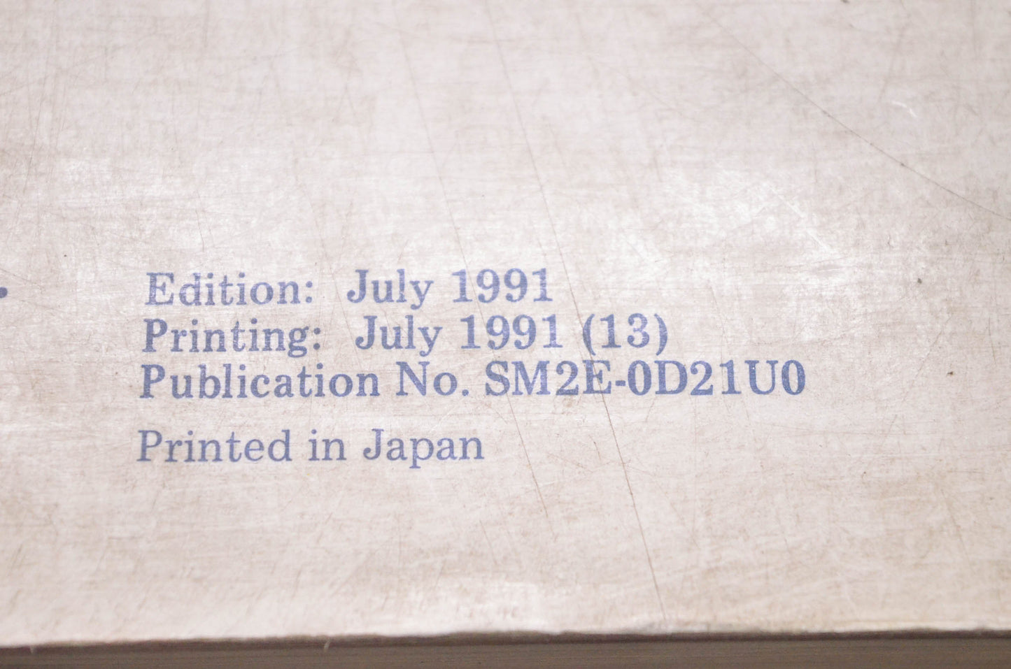 Nissan Motor Co., LTD SM2E-0D21U0 Nissan Truck/Pathfinder 1992 Service Manual