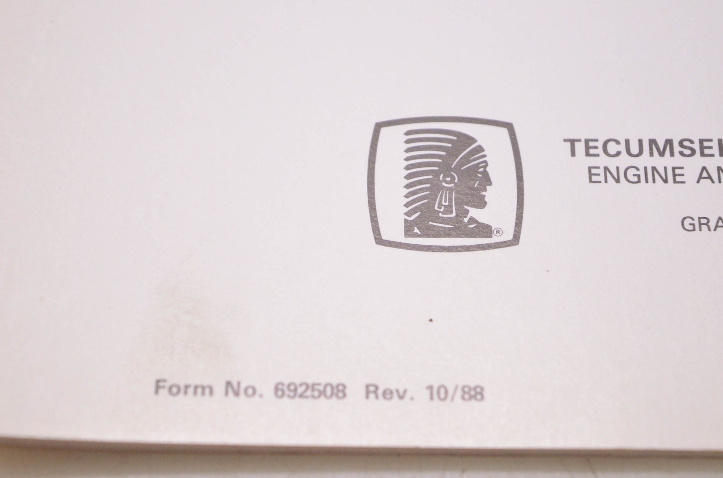 Tecumseh Products Company 692508 Mechanic's Handbook Two Cycle Engines