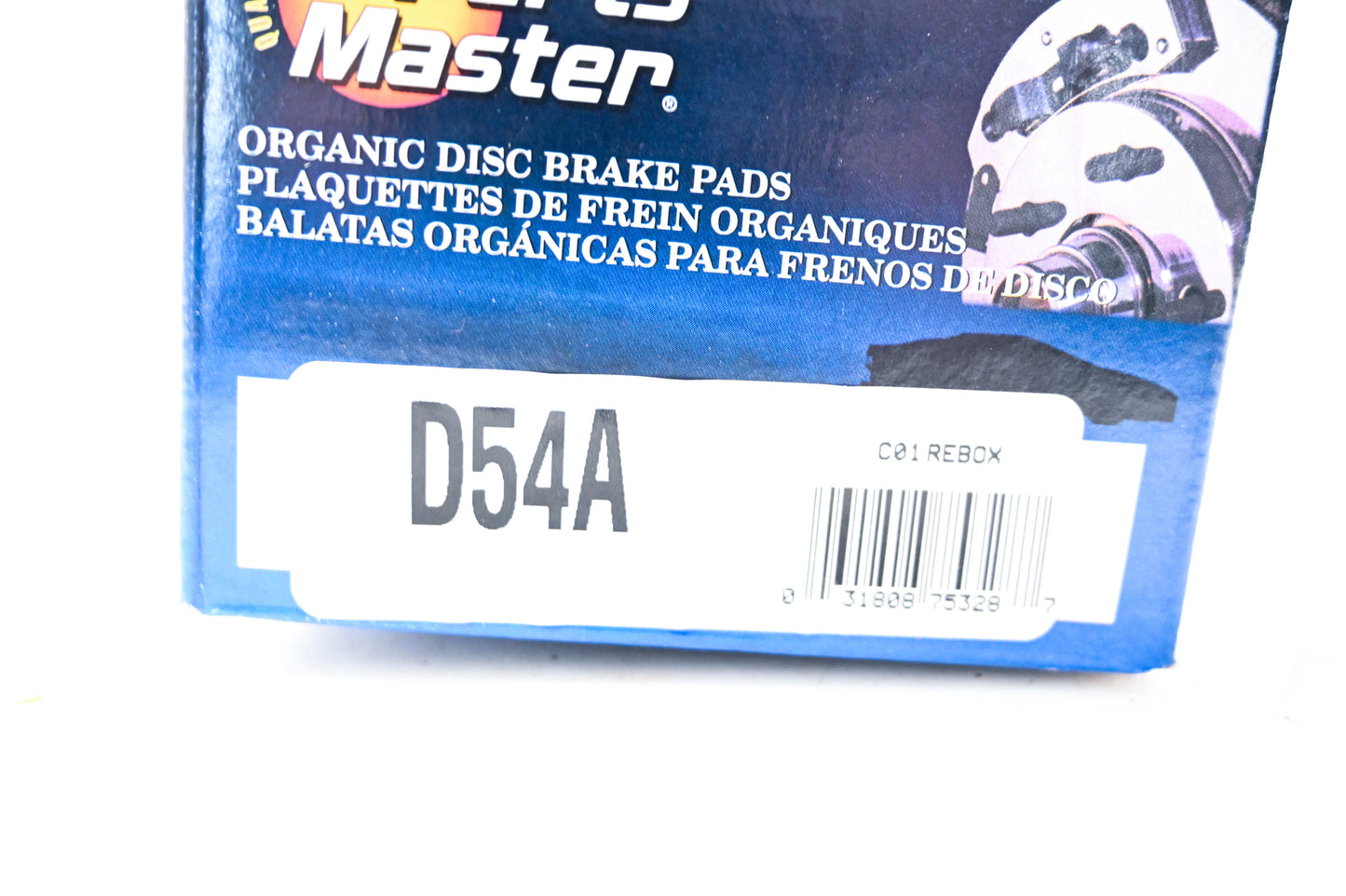Parts Master D54A Organic Brake Pad Kit NOS
