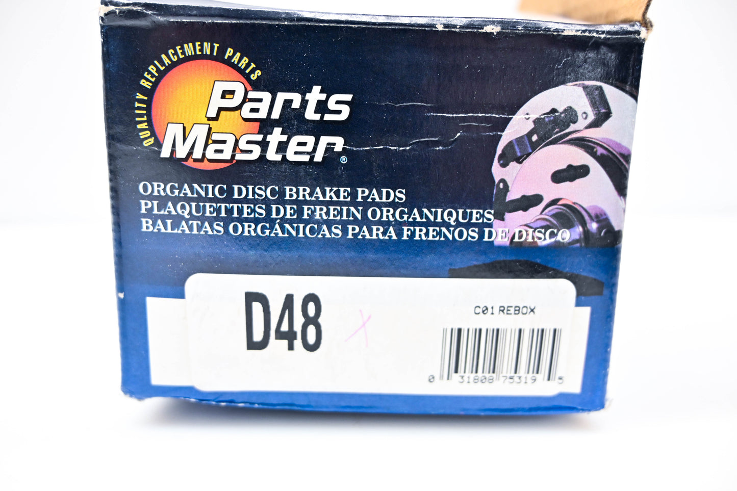 Parts Master D48 Organic Brake Pad Kit NOS