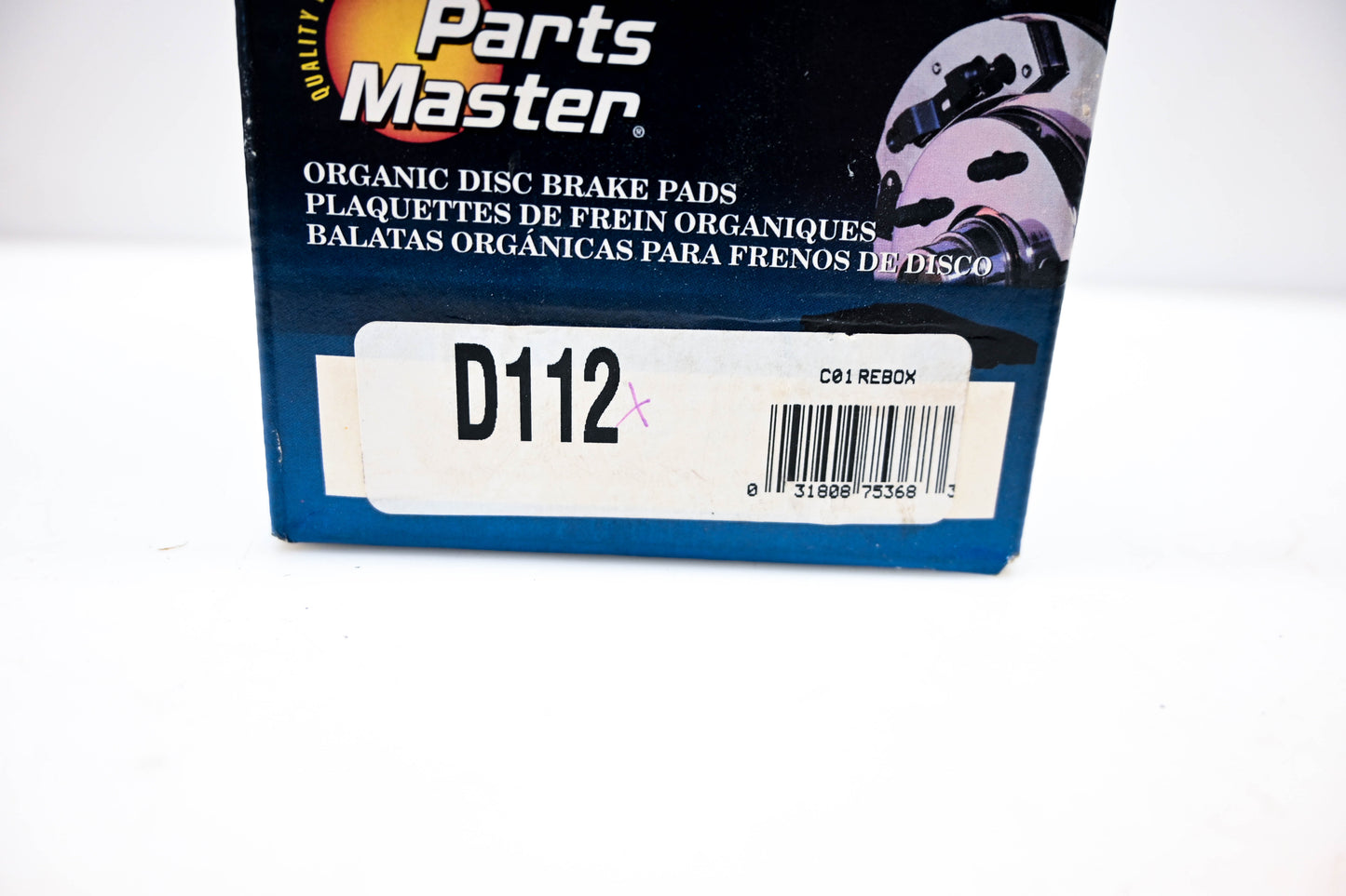Parts Master D112 Organic Brake Pad Kit NOS
