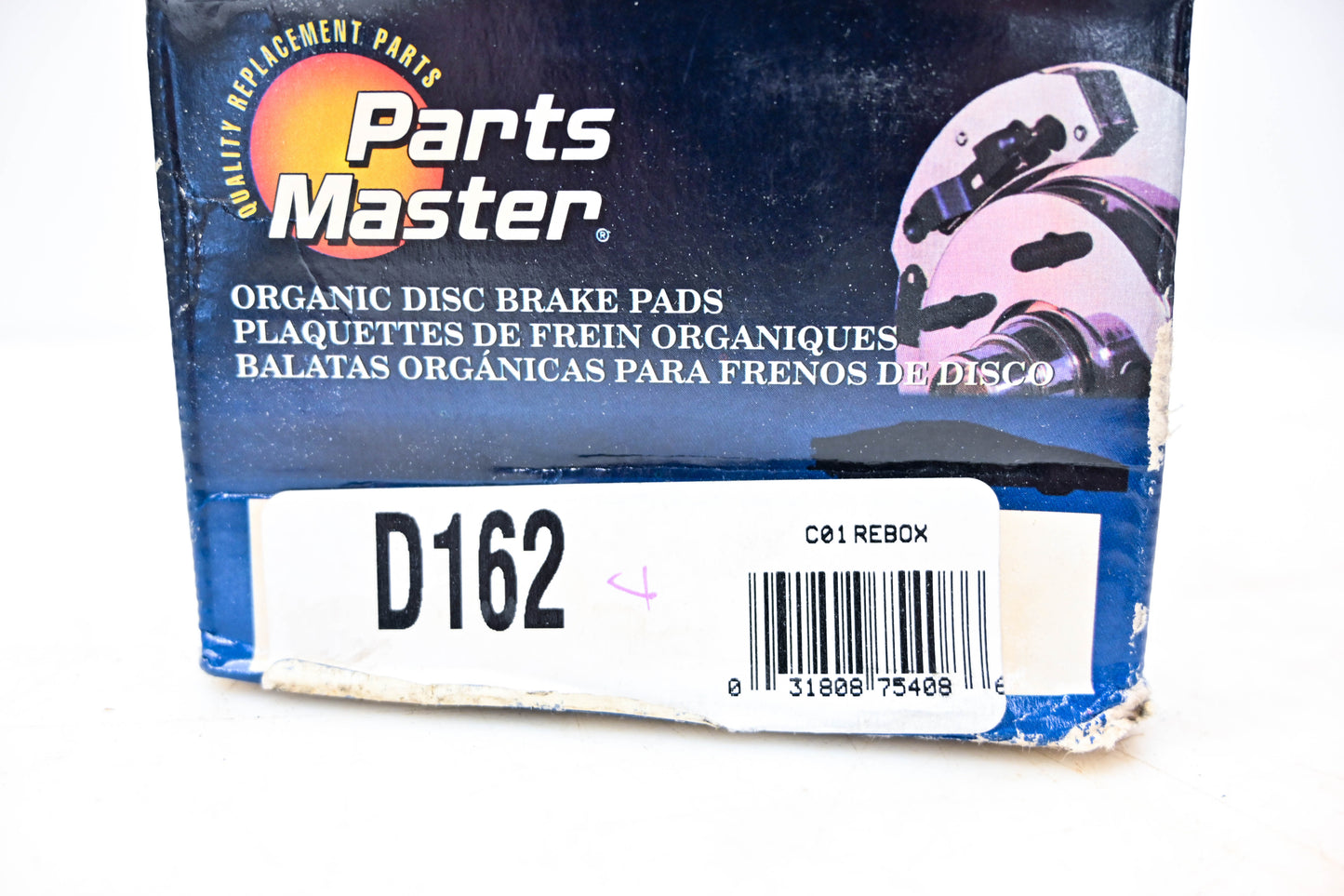 Parts Master D162 Organic Brake Pad Kit NOS