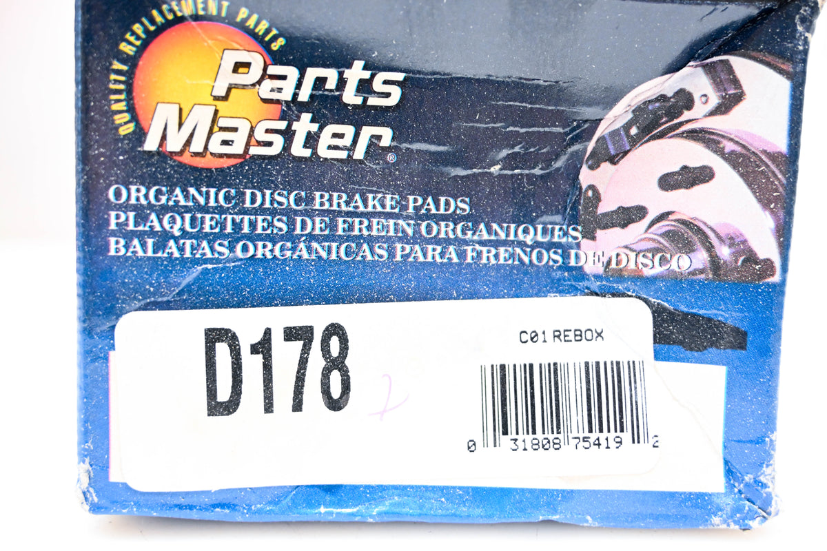 Parts Master D178 Brake Pad Kit NOS
