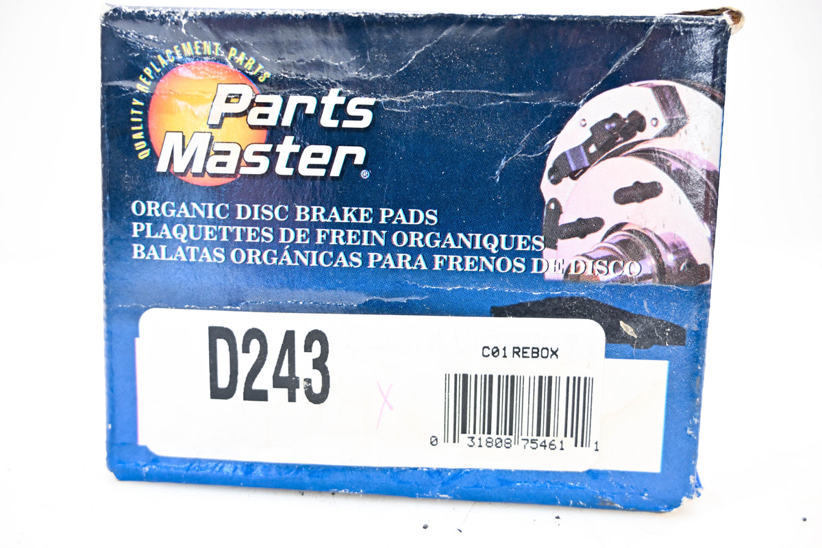 Parts Master D243 Brake Pad Kit NOS