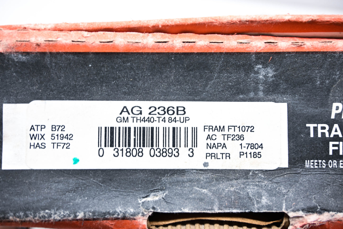 Pro Gauge AG236B, 51942, TF72 Transmission Filter Kit NOS