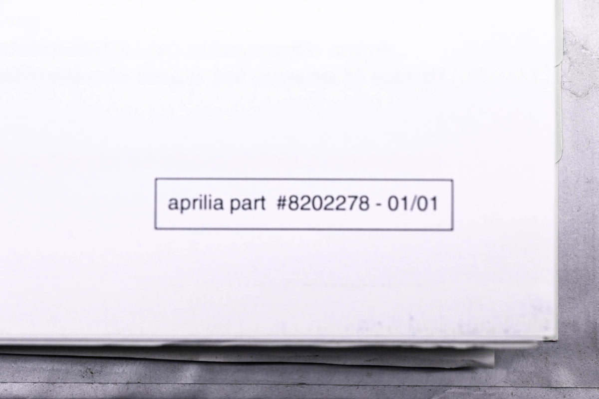 Aprilia 8202278 Special Tools Catalogue 2001